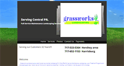 Desktop Screenshot of grassworkslandscaping.com